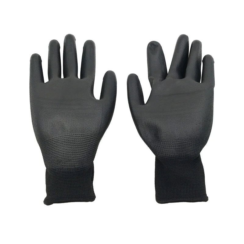 Flexible PU Coated Polyester Work Gloves