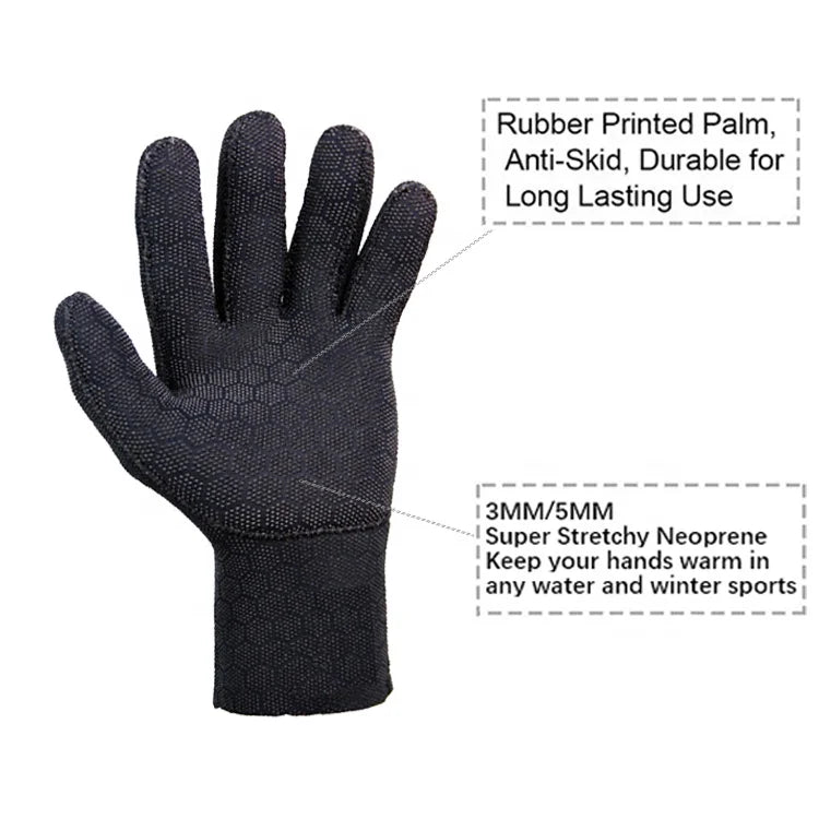 Thermal Flexible Strong Warmth Retention Warm Keeping Neoprene Cycling Gloves
