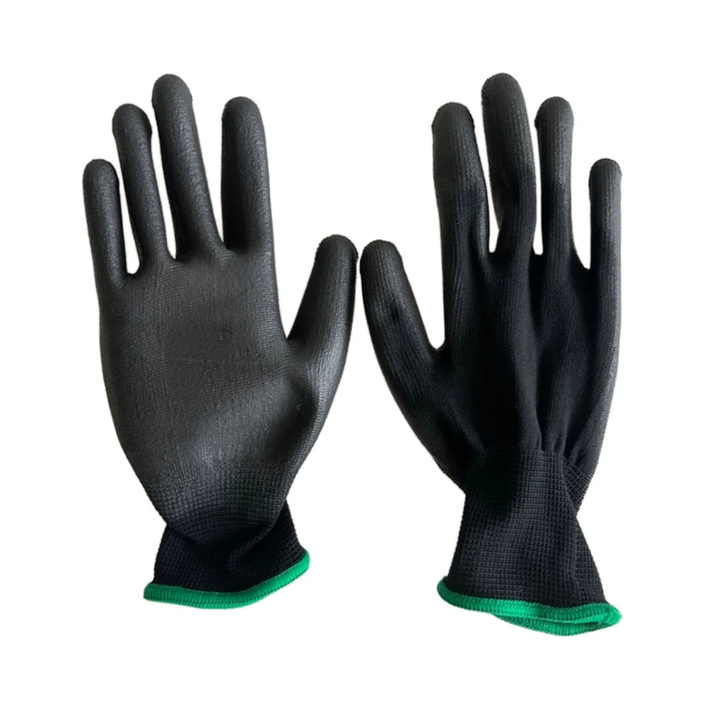 Black Excellent Grip Anti Static PU Coated Eco