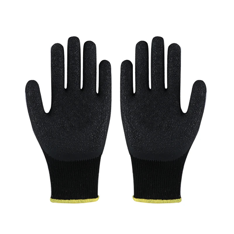 Glovesshop Polyester Knitted Gloves Cotton Knitted Gloves With Latex Coated Protective Working Gloves