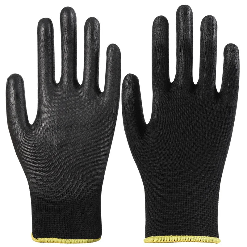 Black Excellent Grip Anti Static PU Coated Eco