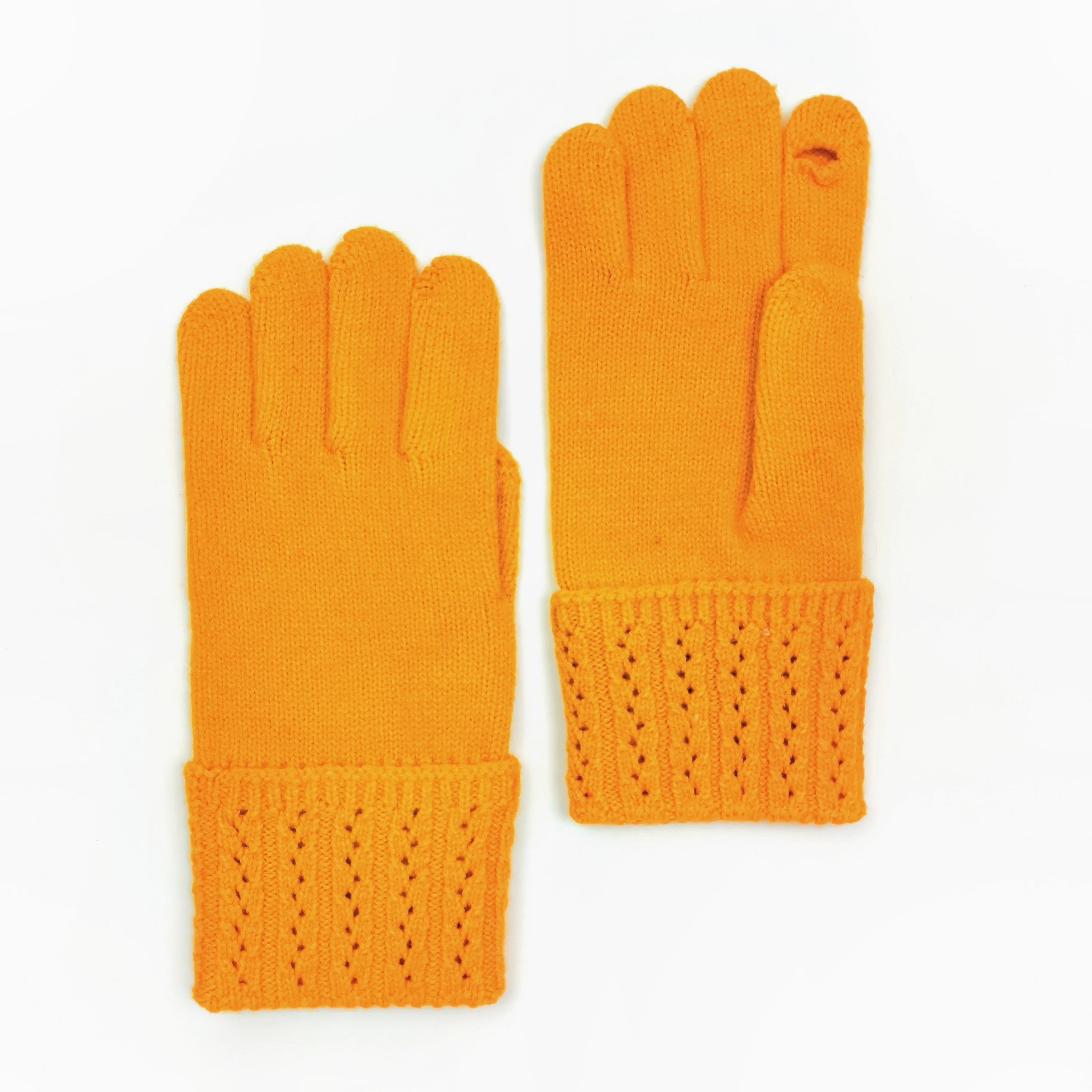 Autumn Winter Thick for Touch Screen Gloves Cold Resistant Knitted Yarn Finger Gloves for Sports Custom for Driving