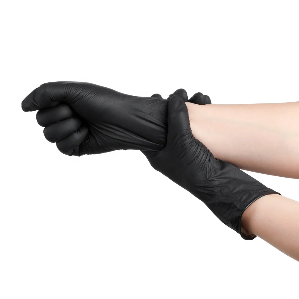 Black Disposable Nitrile Gloves