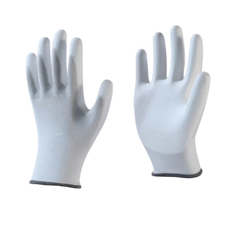 Manufacturer  Wholesale Direct  OEM White Elastic Breathable Anti-slip Wear-resistant Powder-Free Customizable Gloves